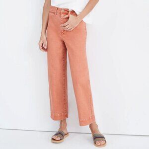 Slim Emmett Wide-Leg Crop Pants in Sweet Dahlia